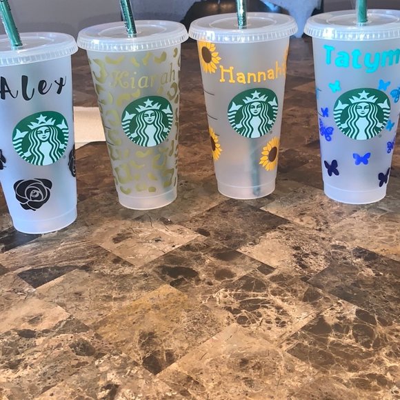 Personalized Starbucks cups